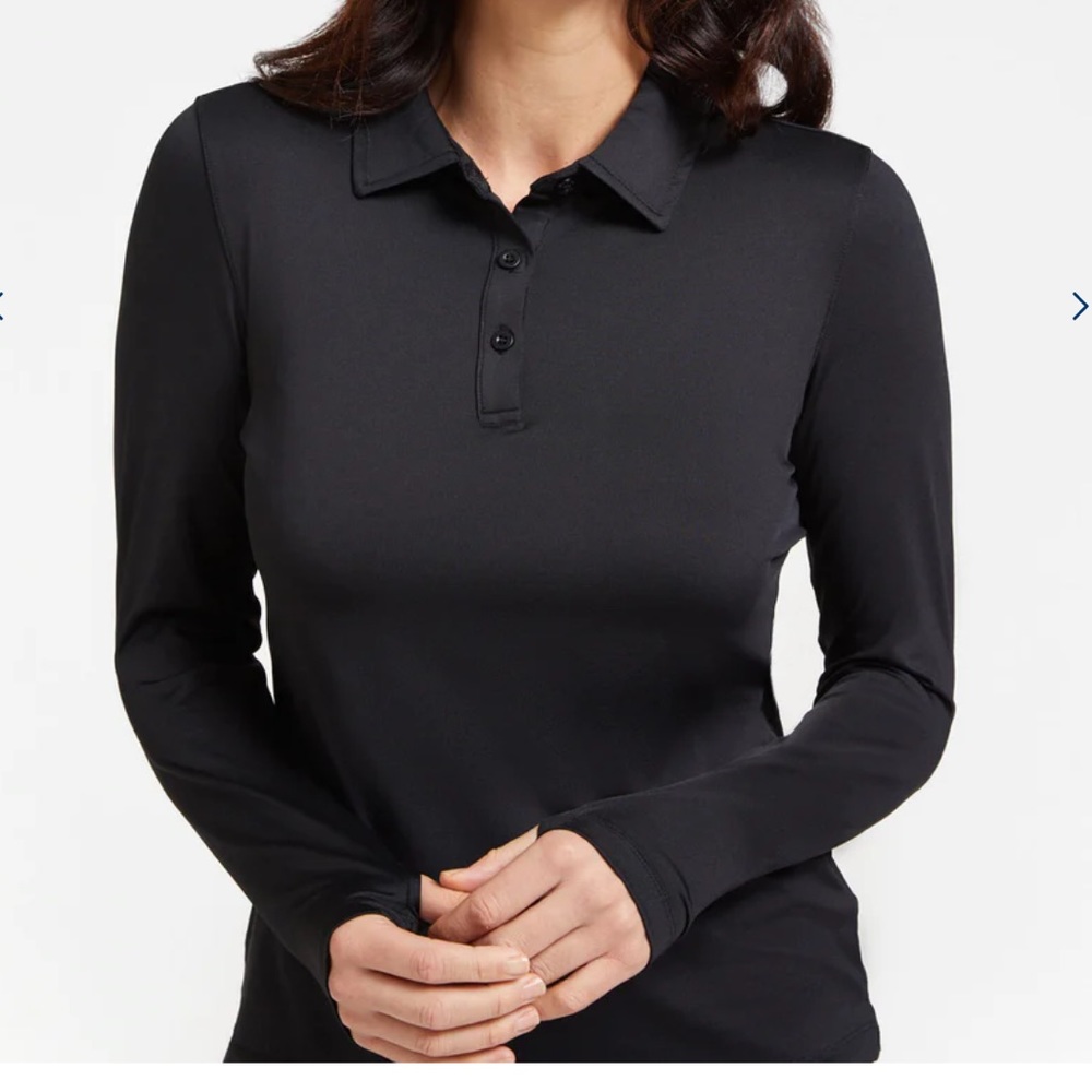 Long Sleeve Polo Shirt UPF50+ Active Collection SZ Medium